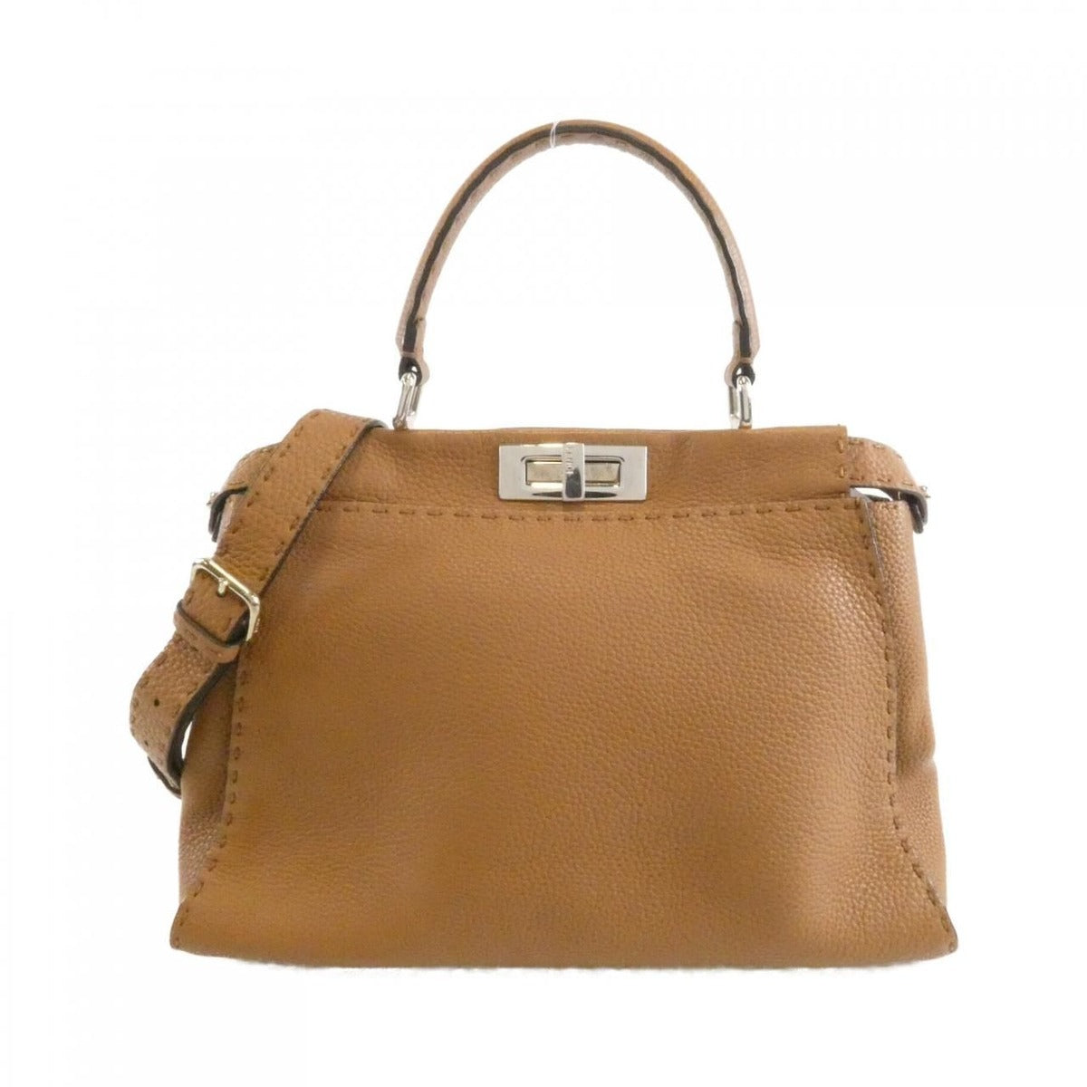 Fendi Selleria Peekaboo Q0J Bag Toffee