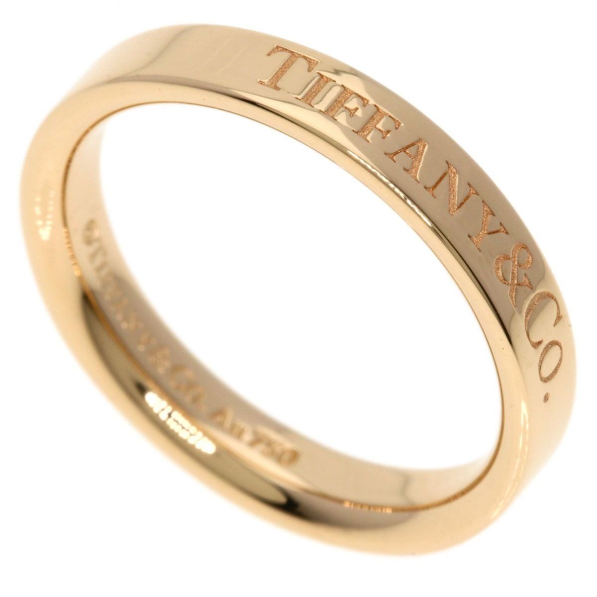 Tiffany & Co Flat Band Ring 18k Pink Gold