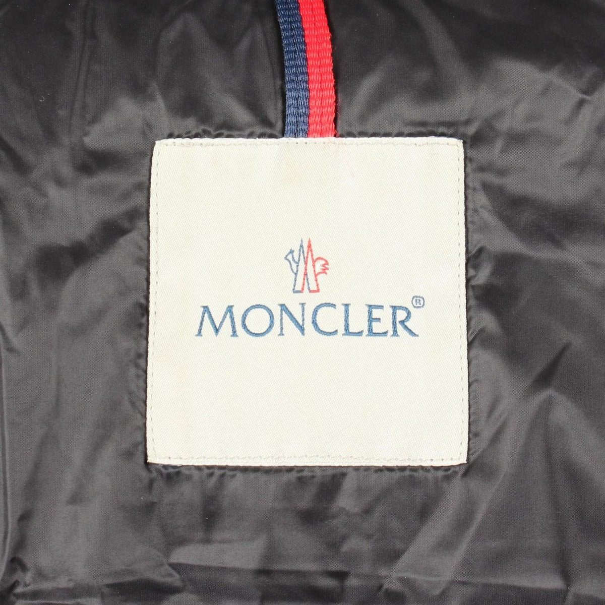 Moncler Down Jacket Hermine Black Nylon Coat — view 3