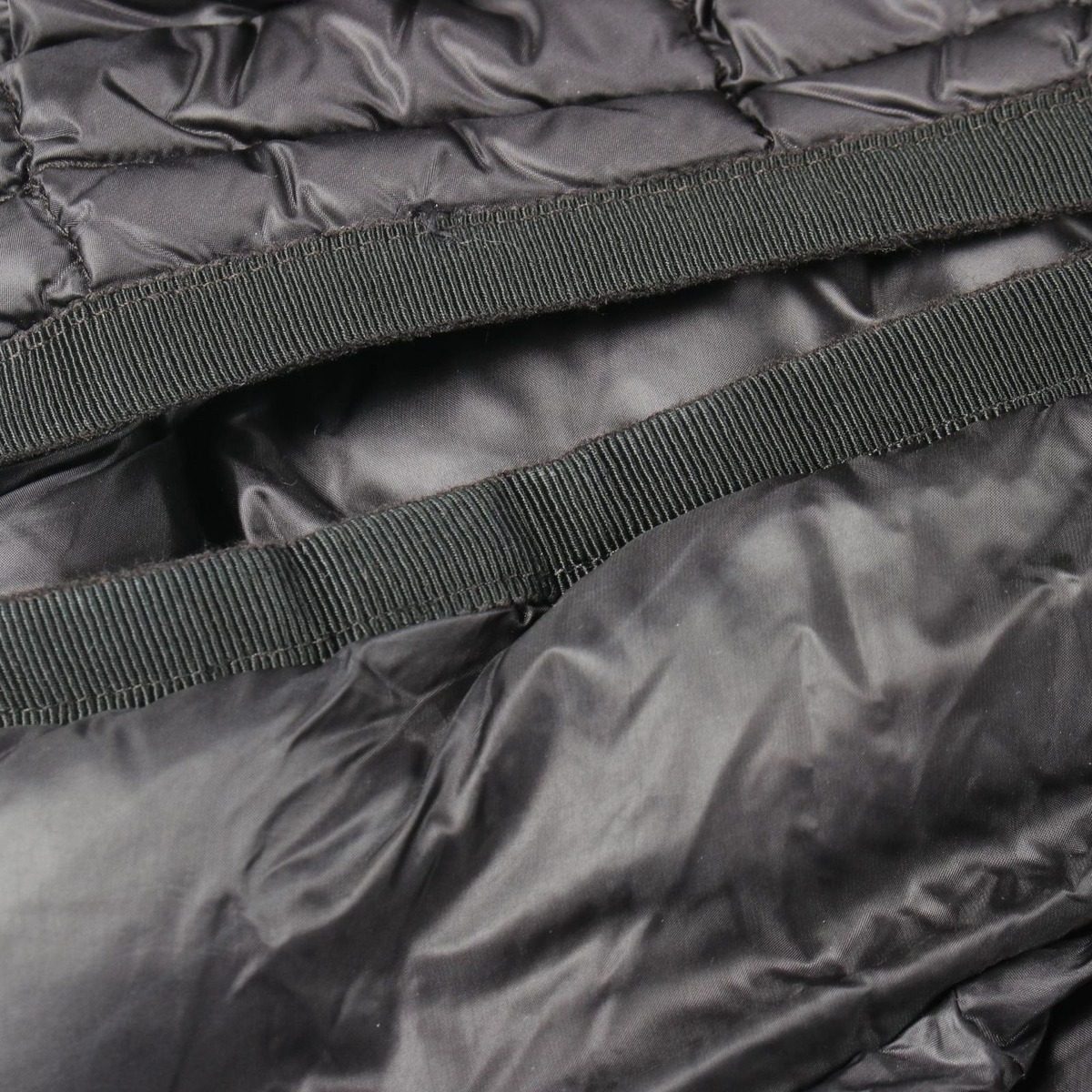 Moncler Down Jacket Hermine Black Nylon Coat — view 7