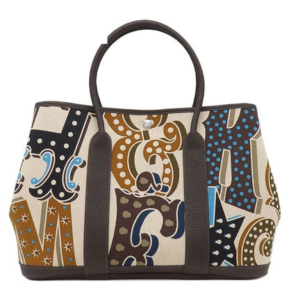 Hermes Tote Garden Party PM Electric Toile H Negonda Kya Glitter le Ecru