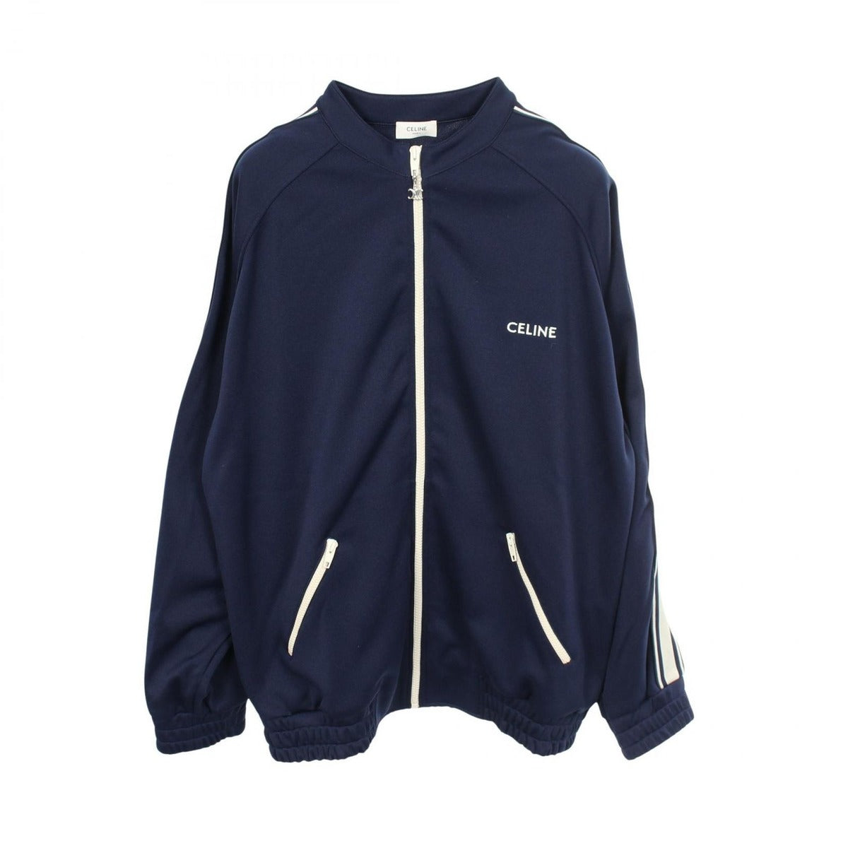 Celine Double Face Jersey Navy Track Jacket