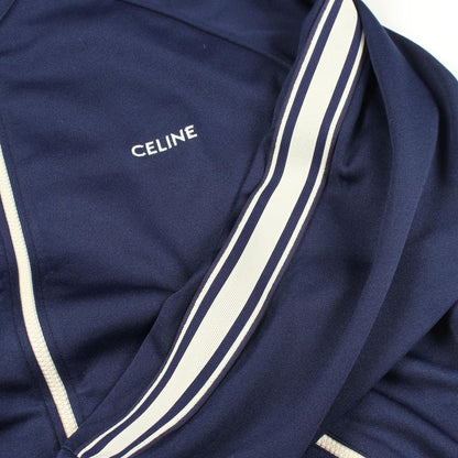 Celine Double Face Jersey Navy Track Jacket — view 7