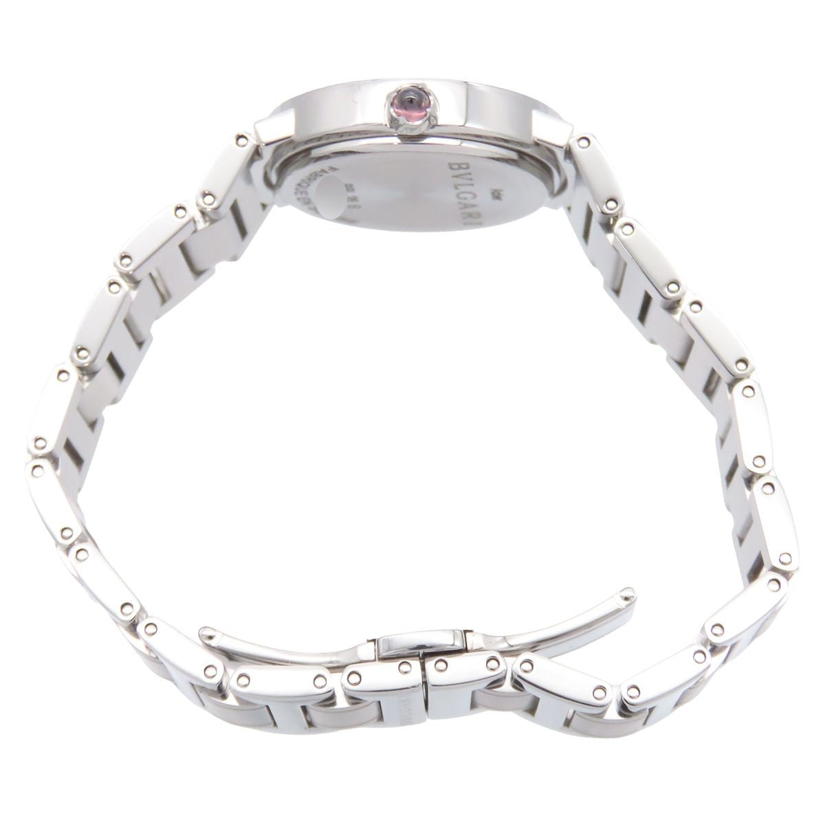 Bvlgari Purple SS Diamond Watch Quartz Battery Replacement — view 3