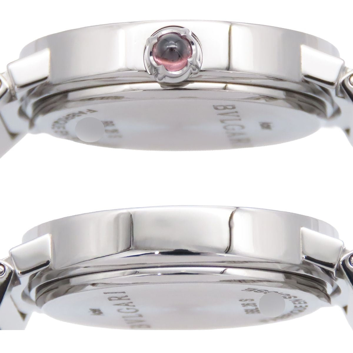 Bvlgari Purple SS Diamond Watch Quartz Battery Replacement — view 6