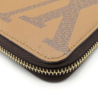 Louis Vuitton Long Wallet Zippy Wallet M69353 Monogram Reverse Brown Gold