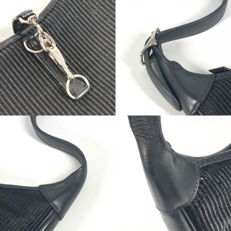 Hermes Shoulder Bag Trim 31 Trim 31 Straw Black