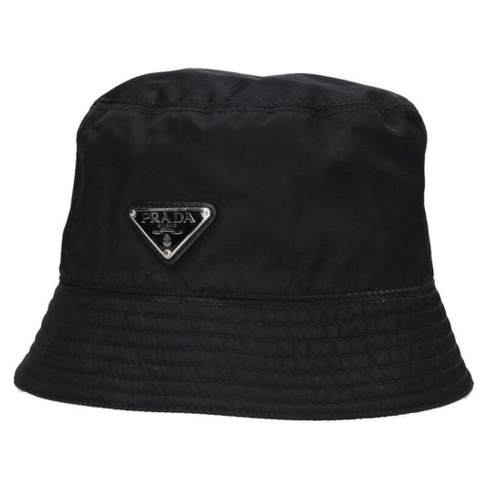 Prada 2hc137 Re-nylon Triangle Plate Nylon Hat Men's L
