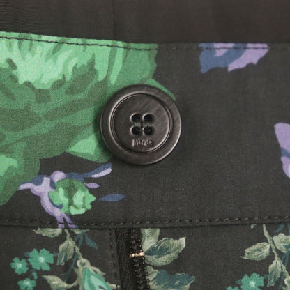  DIOR Homme 293c170a5680 100% Cotton Floral Print Half-pants Black Green 48