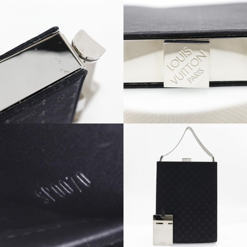 Louis Vuitton Angers GM Party Bag M92100 Monogram Satin Noir Black Sp0070