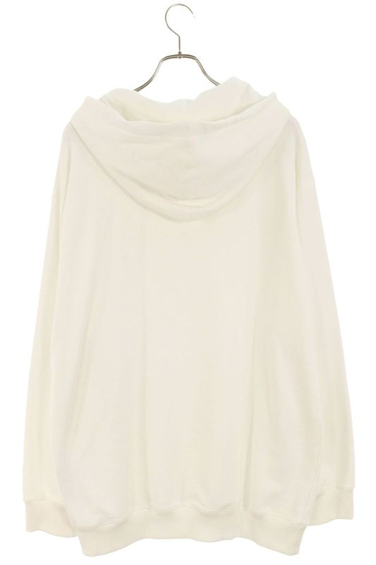 Prada 21SS Ujl185 S211 1ZX4 Logo Plate Design Oversized Hoodie Men's L