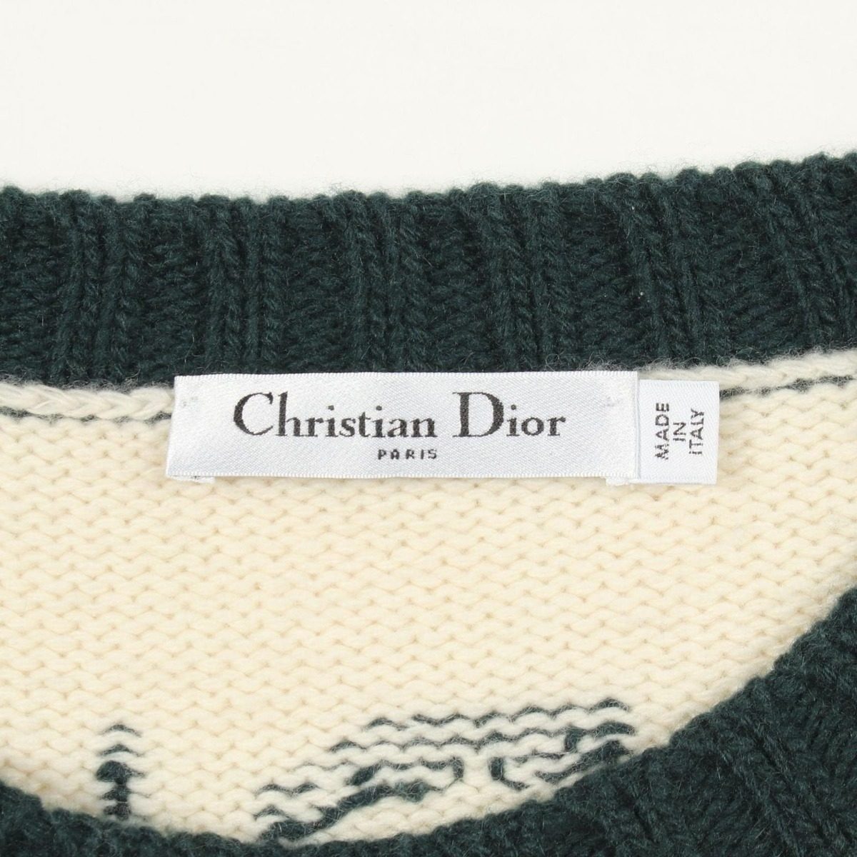 Dior Knit Non ET Non! Wool Cashmere Sweater — view 3
