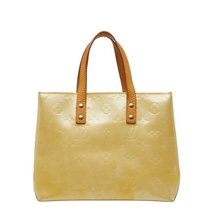 Louis Vuitton Monogram Vernis Reed PM Beige Patent Leather Handbag