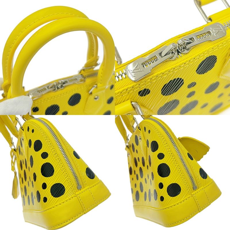 Louis Vuitton M21700 Epi Alma BB × Yayoi Kusama Jone Noir