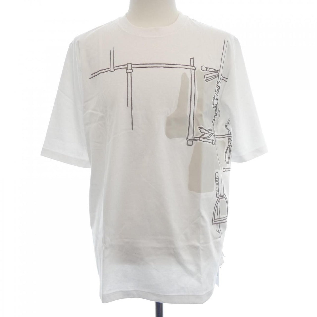 Hermes Harnais en Gouache T-Shirt