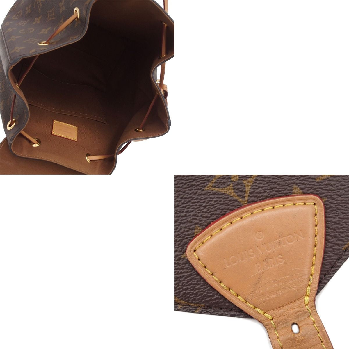 Louis Vuitton Montsouris NM PM Brown Monogram Canvas Backpack — view 5