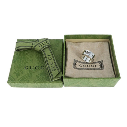 Gucci Adidas Collaboration Ring Engraving Wide Trefoil 17 Ag925 Jewelry