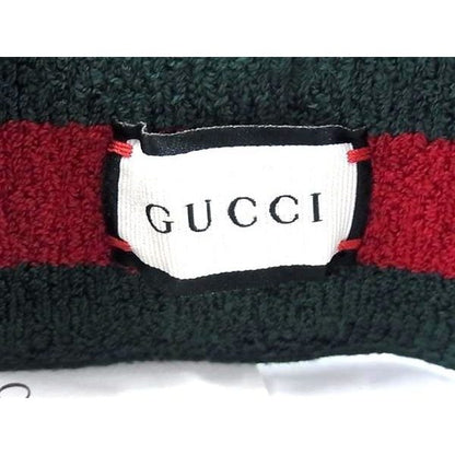 Gucci Sherry Line Cotton Sun Visor Hat Cm Red Greene — view 3