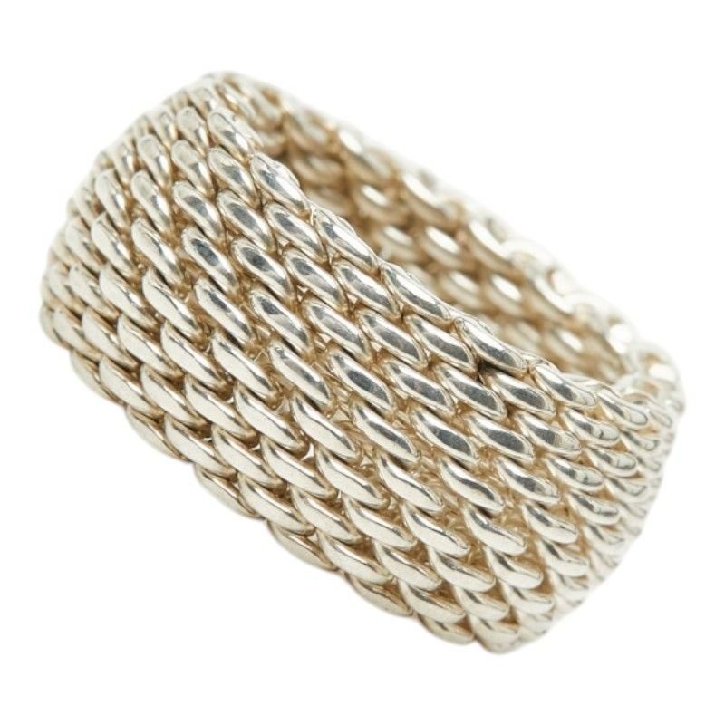 Tiffany & Co Somerset Mesh Ring Silver