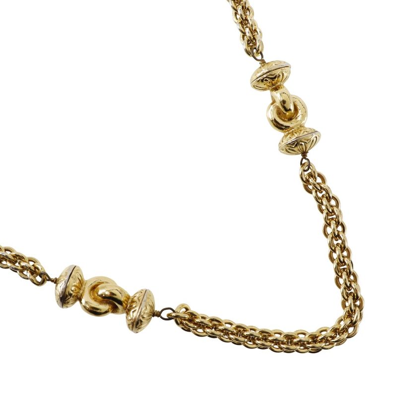 Chanel Long Vintage Gold Plated Ladies 144g Necklace