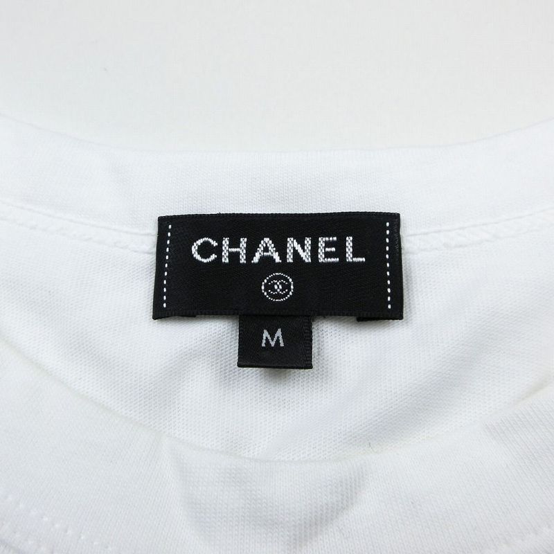 Chanel P72150k10356 Ensemble Short Sleeve T-Shirt Knitted Camisole Coco Mark