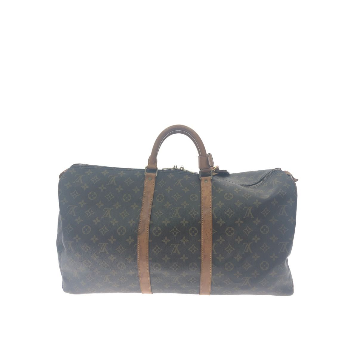 Louis Vuitton Unisex Boston Bag Monogram Keepall 55 M41424 Brown