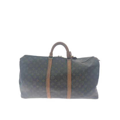 Louis Vuitton Unisex Boston Bag Monogram Keepall 55 M41424 Brown