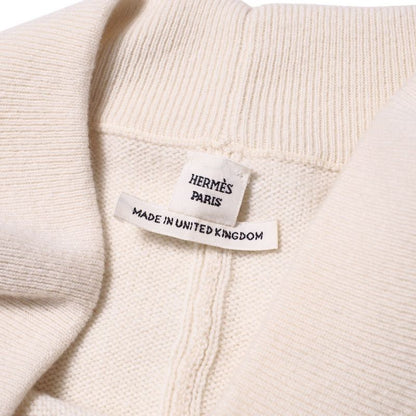 Hermes Dress Size 34 Total Cashmere Knit Dress Tunic H Logo Decoration Made In