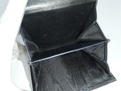 Chanel W Hook Wallet In Caviar Skin Leather Black