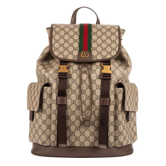 Gucci Ophidia Backpack Sac Beige/brown Monogram Canvas A