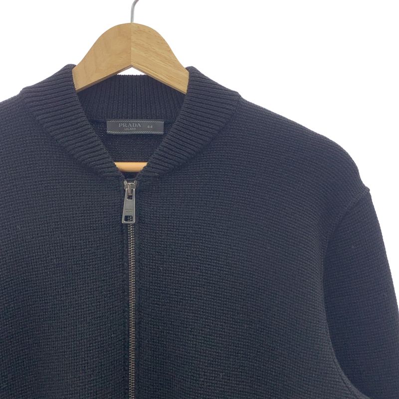 Prada | 2015 | Zip Up Knitted Jacket | 44 | Black | Men's