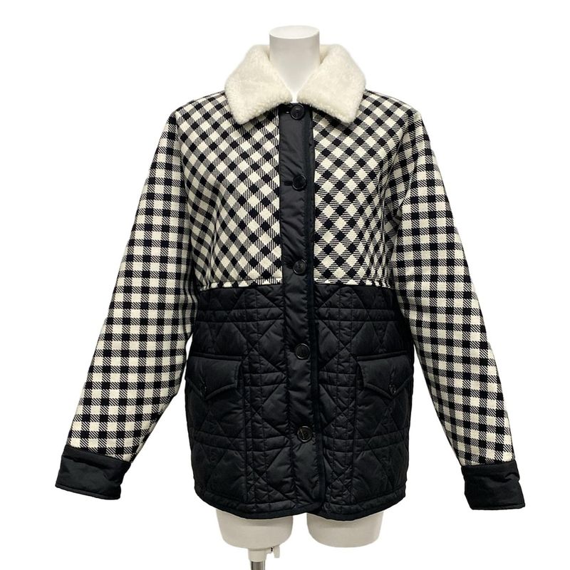 Dior/christian Dior Coat Size USA 2 Women - 257c51a1268 Black And White Wool
