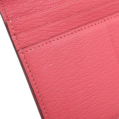 Hermes Long Wallet Bearn Souffle Chèvre Rose Lipstick Gold Hardware Bifold