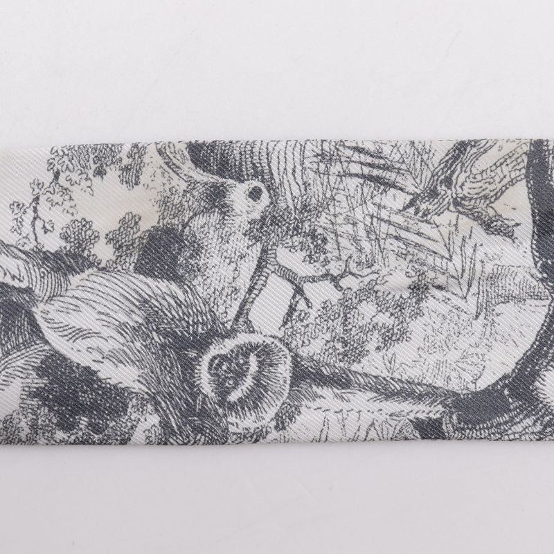 [dior] Christian Dior Mitzah Toile De Jouy Sauvage Ribbon Scarf 15jou106i602