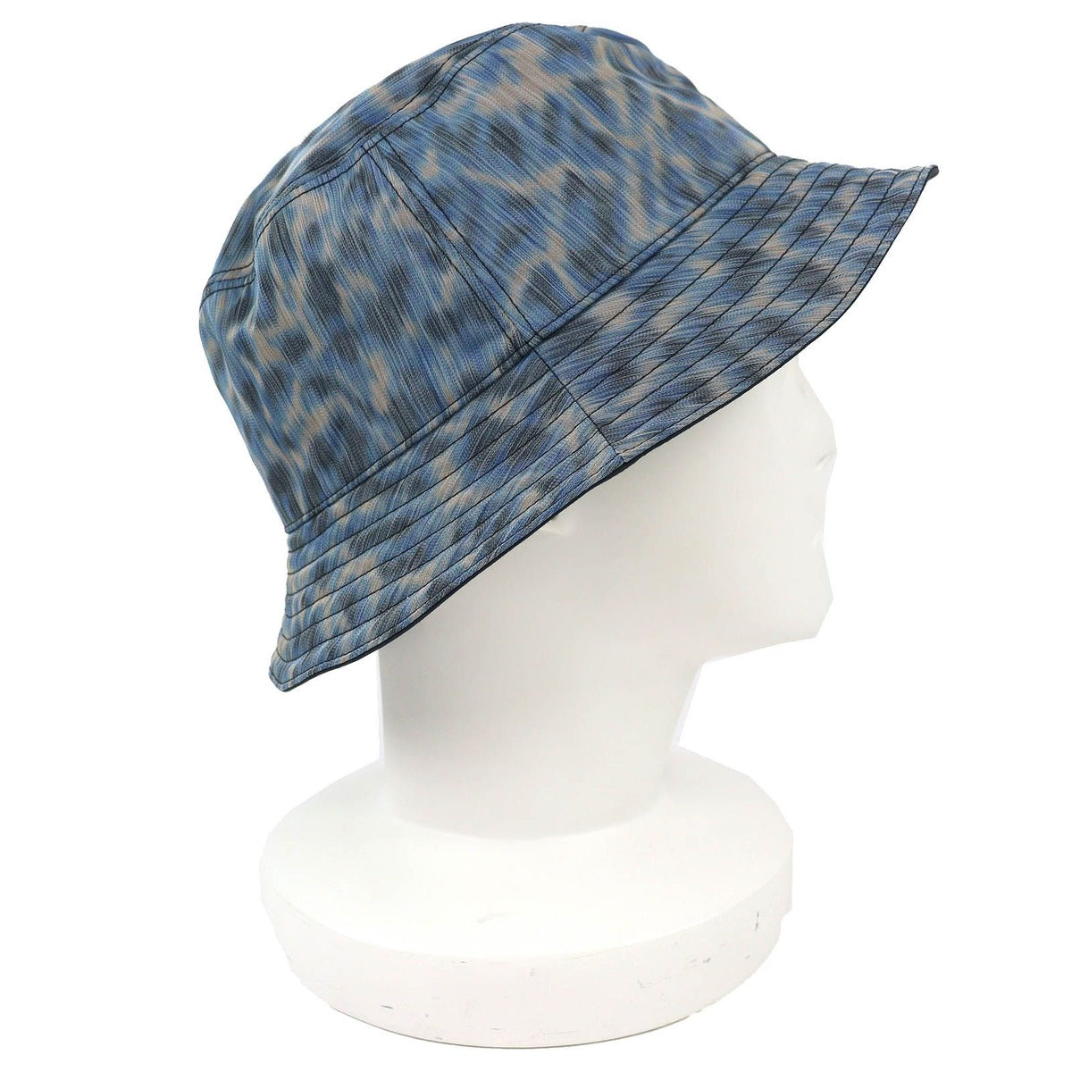 Dior Parley Homme Leopard Pattern Bucket Hat Blue M Large Recommended — view 3