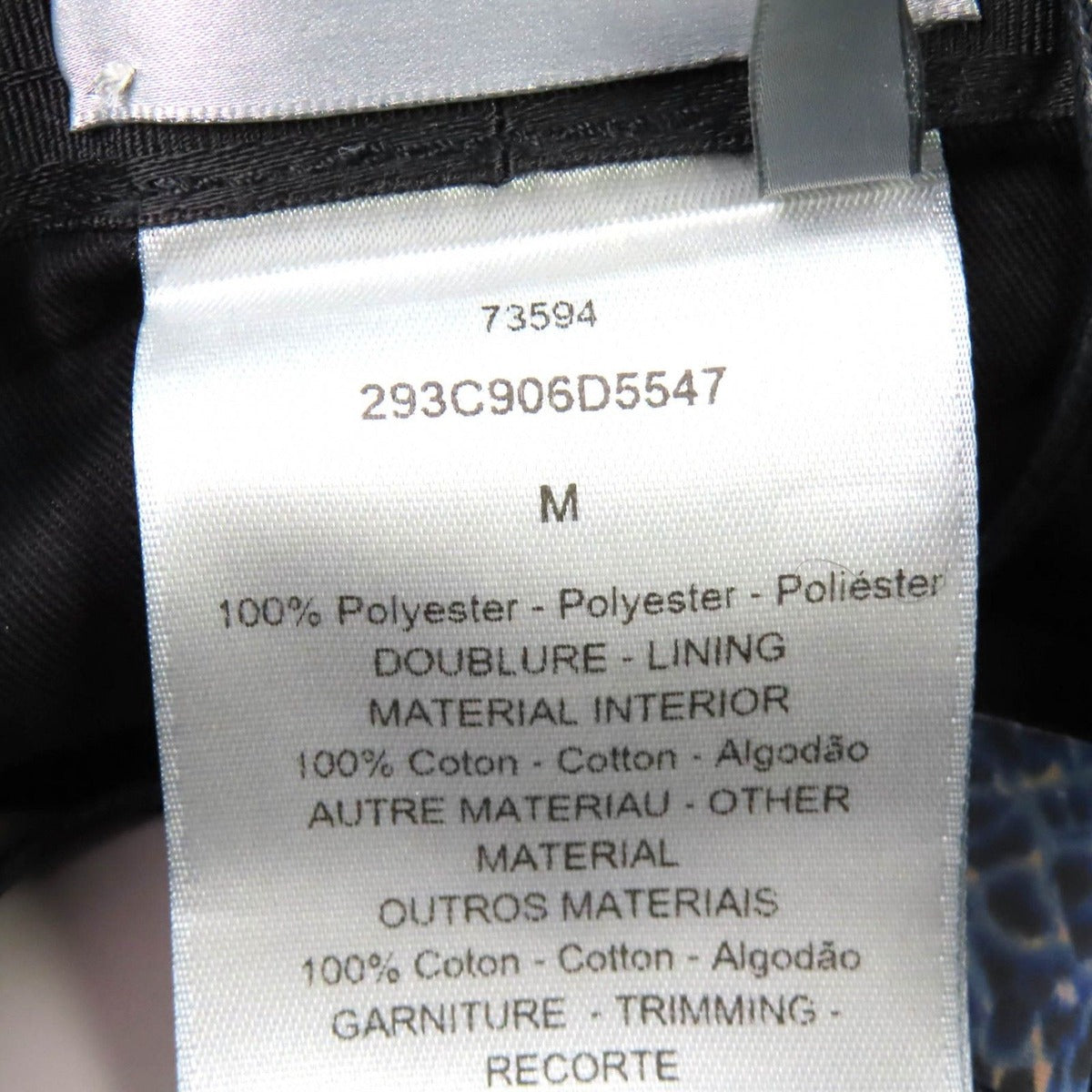 Dior Parley Homme Leopard Pattern Bucket Hat Blue M Large Recommended — view 8
