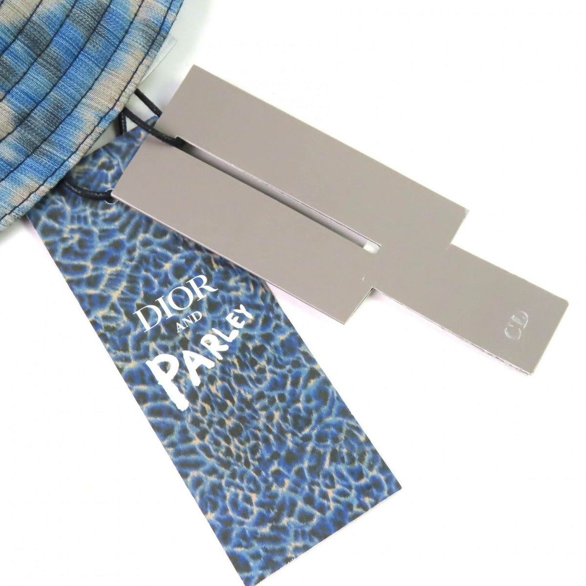 Dior Parley Homme Leopard Pattern Bucket Hat Blue M Large Recommended — view 10