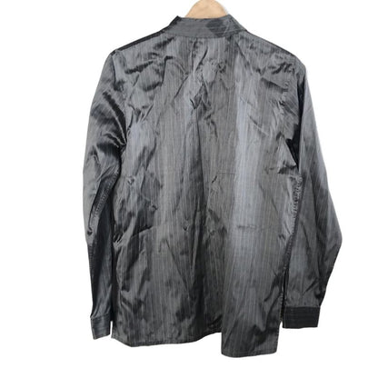 Celine Long Sleeve Shirt Blouse Size 40 M Women - Grey Silk/stripes