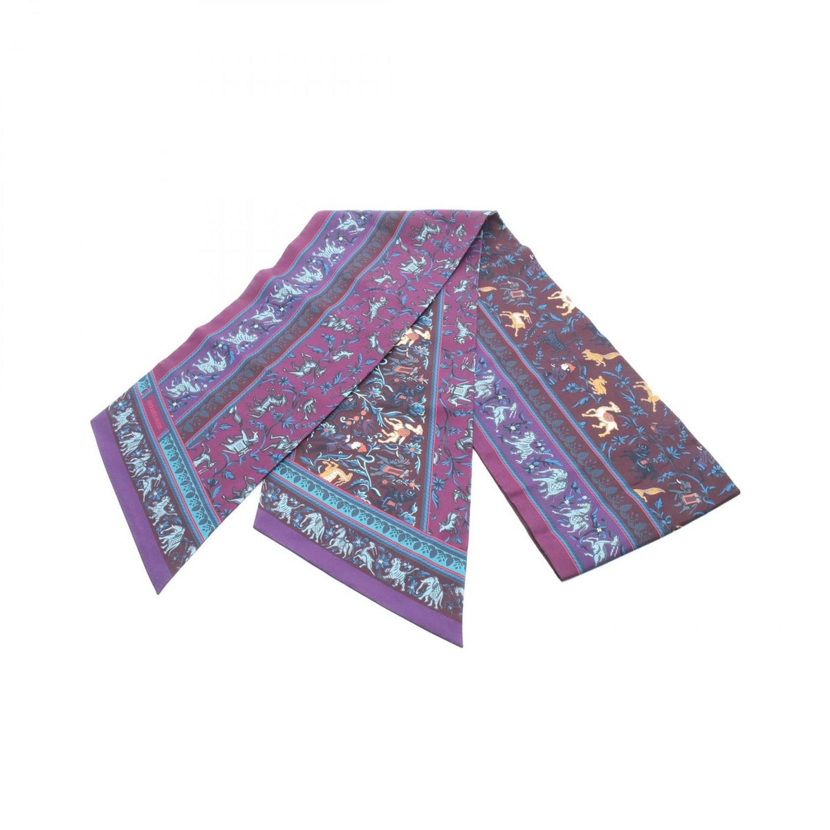 Hermes Scarf Maxi Twill Chasse en Inde Silk