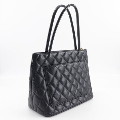 Chanel Reprint Tote A01804 Caviar Skin Black Ladies Tote Bag