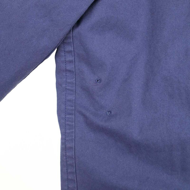 Balenciaga 22ss Safety Pin Cotton Long Coat 681165 Tkp06 Blue 2