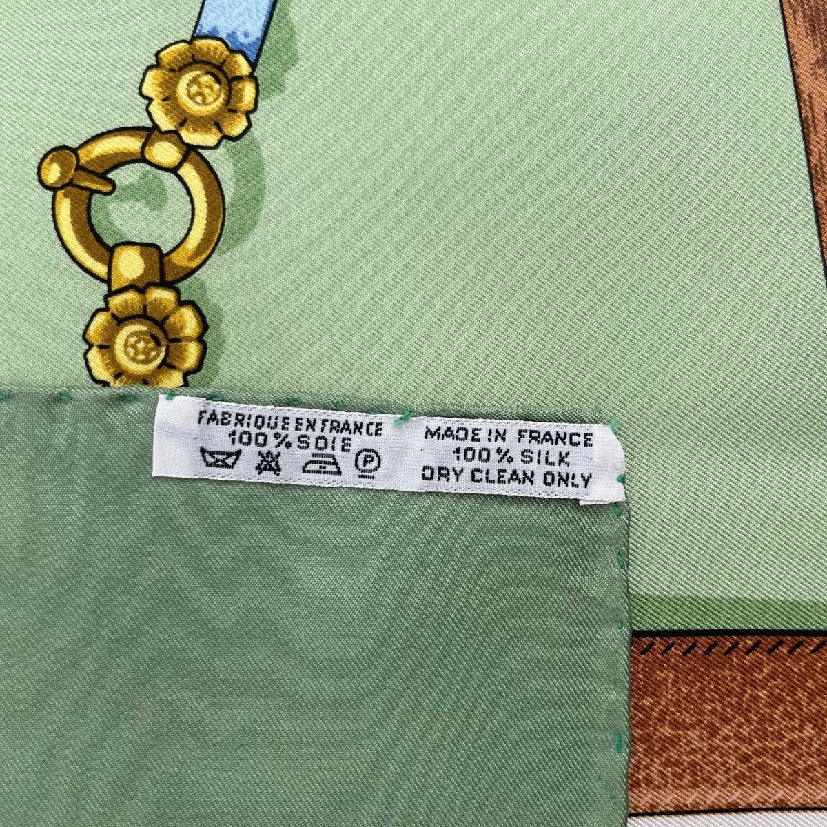 Hermes Scarf Silk Carre 90 Memoire D'hermes Memories Green — view 10