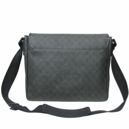 Gucci GG Plus Large Crossbody Bag Messenger Web Canvas Black Mens
