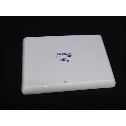 Hermes Chaine D'ancre Square Plate Dish Tableware White and Blue — view 2