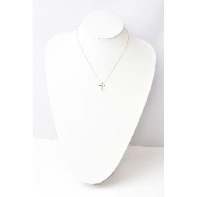 Tiffany & Co Necklace Pendant Silver Elsa Peretti Cross Motif — view 2