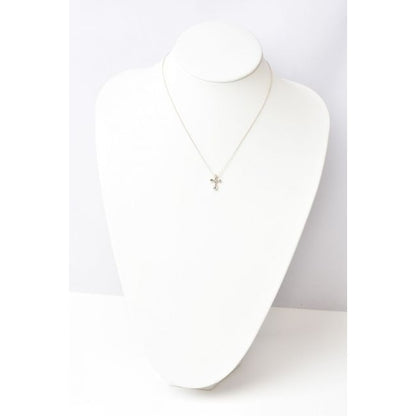 Tiffany & Co Necklace Pendant Silver Elsa Peretti Cross Motif — view 2