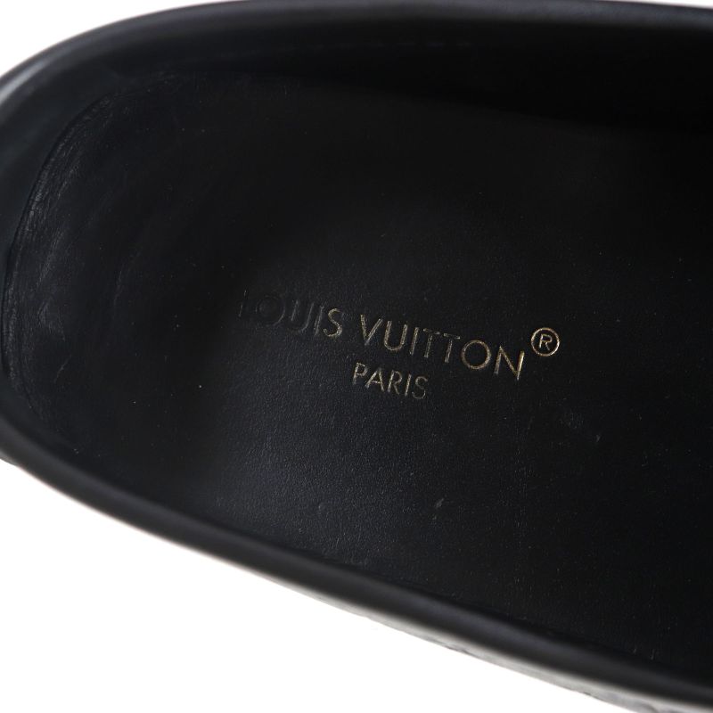  Louis Vuitton 2023 Hockenheim Line Leather Monogram Loafer With LV Logo