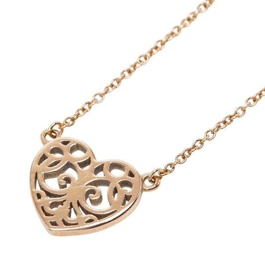 Tiffany & Co Enchanted Heart Necklace Gold Rubedo