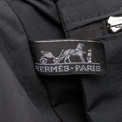 Hermes Her Line Herbag Carry Bag Suitcase Gray Silver Hardware Canvas Travel