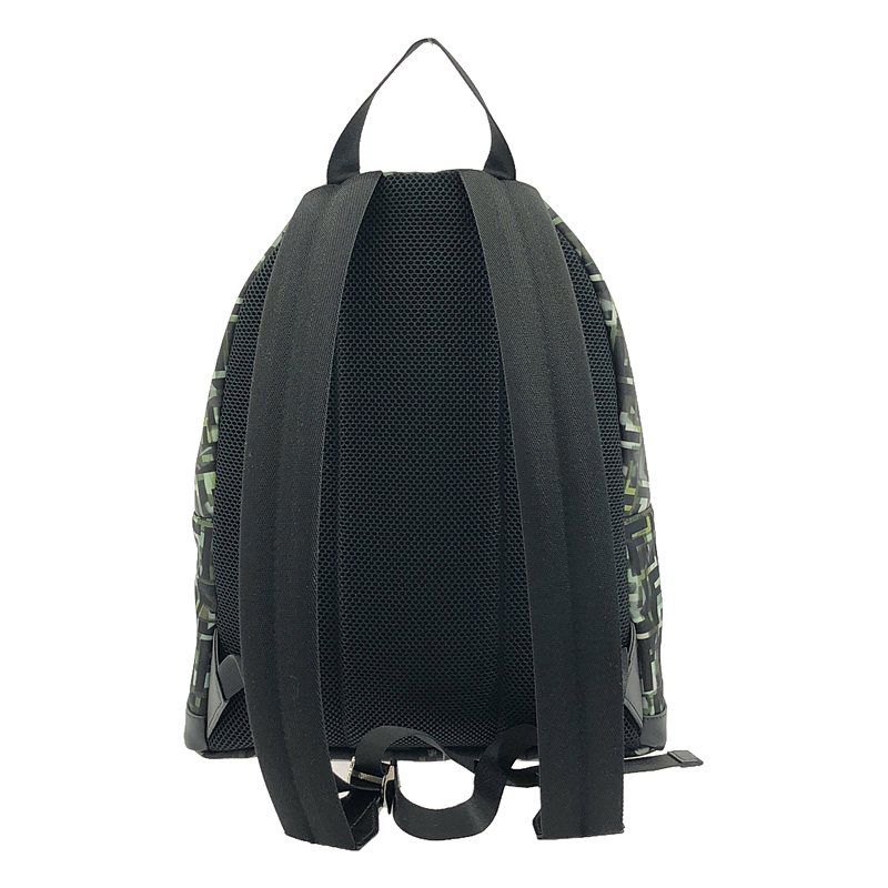 Fendi - Nylon Stamp Camouff Backpack - Nero+multi Silver - Men's